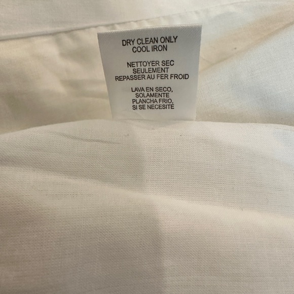 W By Worth Optic White Linen Embroidered Strapless Top - NWT - Picture 5 of 8